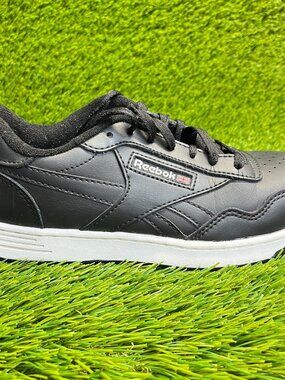 Reebok Club MEMT Womens Size 7.5M Black White Composite Toe Work Shoes Sneakers